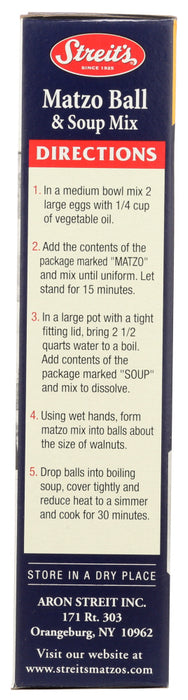 STREITS: Matzo Ball and Soup Mix, 4.5 oz