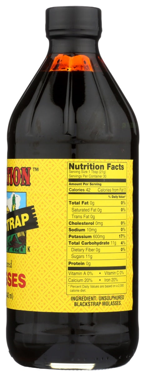 PLANTATION: Unsulphured Blackstrap Molasses, 15 oz