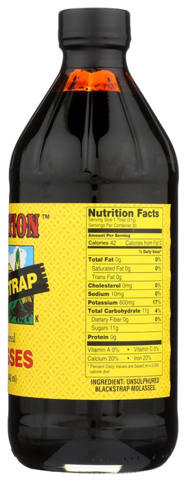 PLANTATION: Unsulphured Blackstrap Molasses, 15 oz