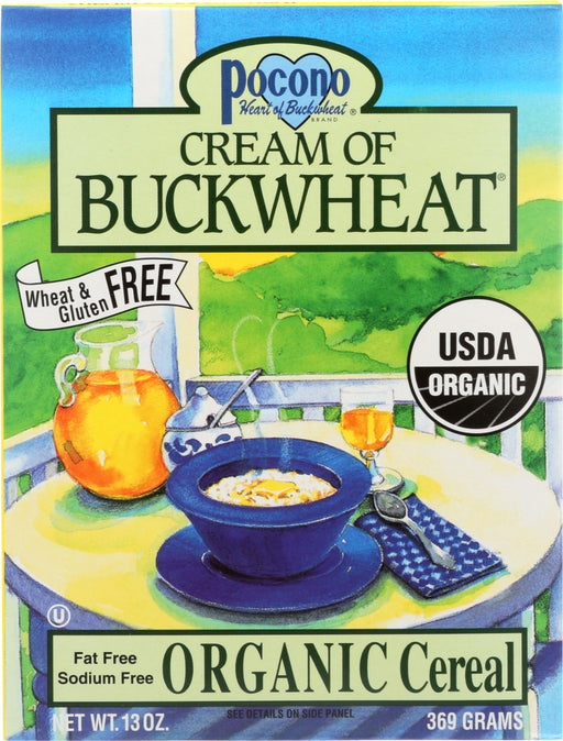 Pure buckwheat hot cereal. Stone ground from the heart of pure buckwheat.