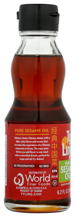 TY LING: Naturals Imported Pure Sesame Oil, 6.2 Oz