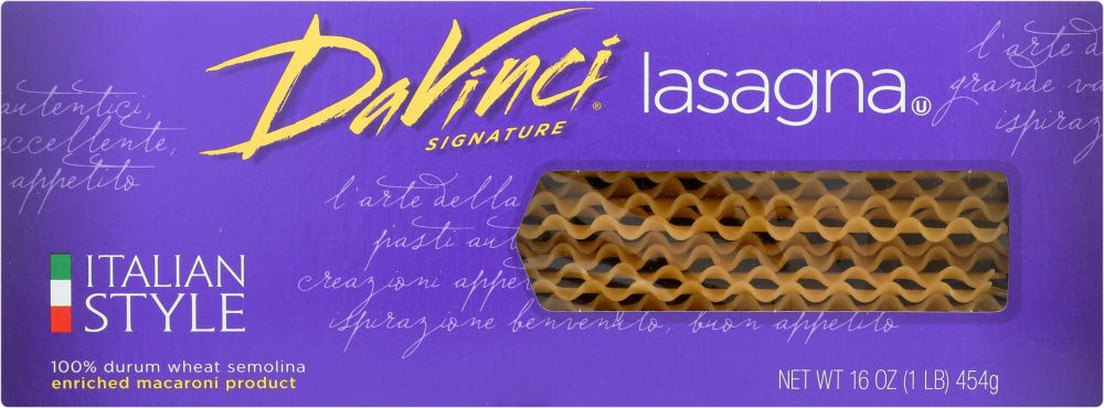 DAVINCI: Lasagna Pasta, 16 oz