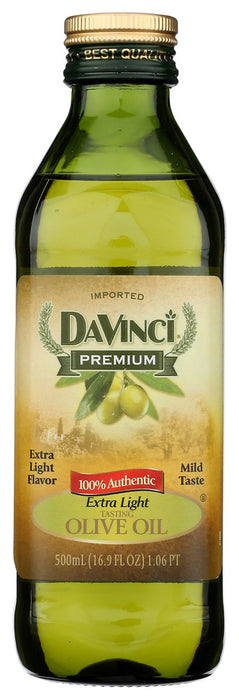 DAVINCI: Extra Light 100% Pure Olive Oil, 16.9 oz