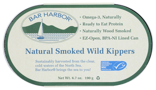 When you live on the coast of Maine, your life is ruled by water. Waves, gulls in the sky, the thrilling tug of a fish on the line. Our herring, mackerel, and kippers keep the clean bite of cold, clear water in mind. All our seafood has the snap of crisp offshore wind, and is made by people who grew up on the water. It's as close to "fresh off the boat" as you can get. Ingredients