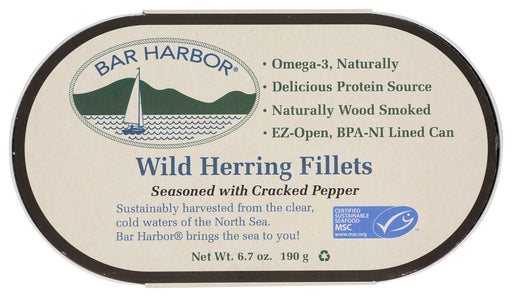 When you live on the coast of Maine, your life is ruled by water. Waves, gulls in the sky, the thrilling tug of a fish on the line. Our herring, mackerel, and kippers keep the clean bite of cold, clear water in mind. All our seafood has the snap of crisp offshore wind, and is made by people who grew up on the water. It's as close to "fresh off the boat" as you can get. Ingredients