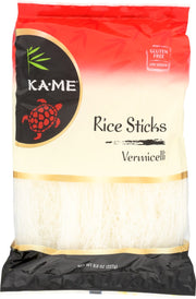 Made of rice, these thin noodles are called Maifun in Chinese. Often used in soups, stir-fry or salads, they should be soaked in hot water before using, then boiled for a minute and drained. Heat up cooking oil in wok, add cut up vegetables and leftover chicken, rice sticks and soy sauce and stir-fry for 3 minutes.