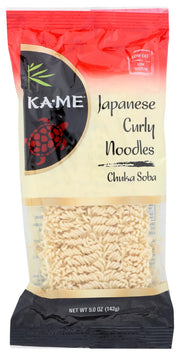 Chuka Soba is the Japanese name for Chinese Curly Noodles. They are folded in an intricate curly pattern before they are dried. They are a great substitute for ramen noodles as they are not fried.