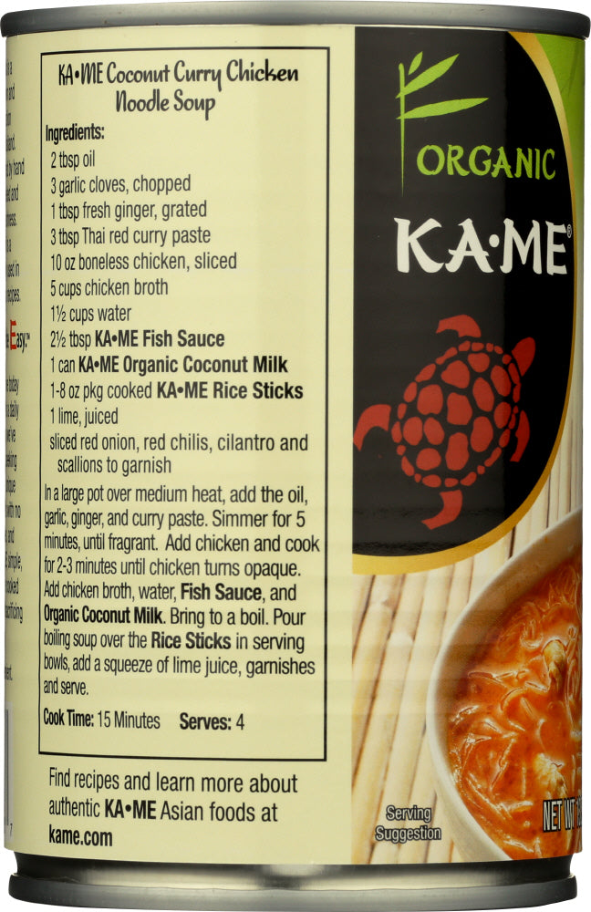 KA ME: Organic Coconut Milk, 13.5 fo