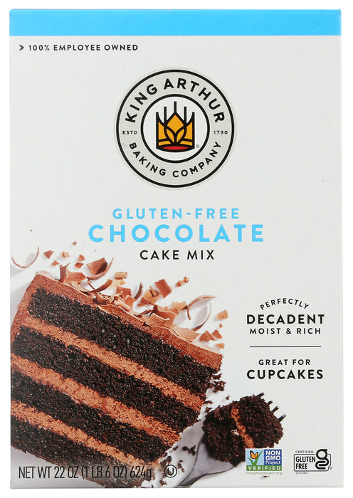 KING ARTHUR FLOUR: Gluten Free Chocolate Cake Mix, 22 oz