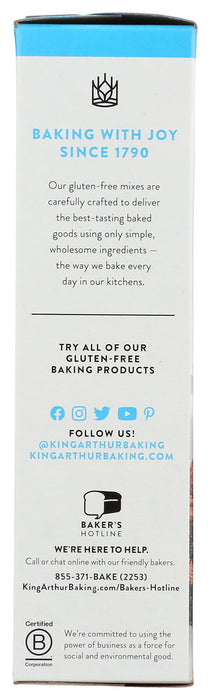 KING ARTHUR FLOUR: Gluten Free Chocolate Cake Mix, 22 oz