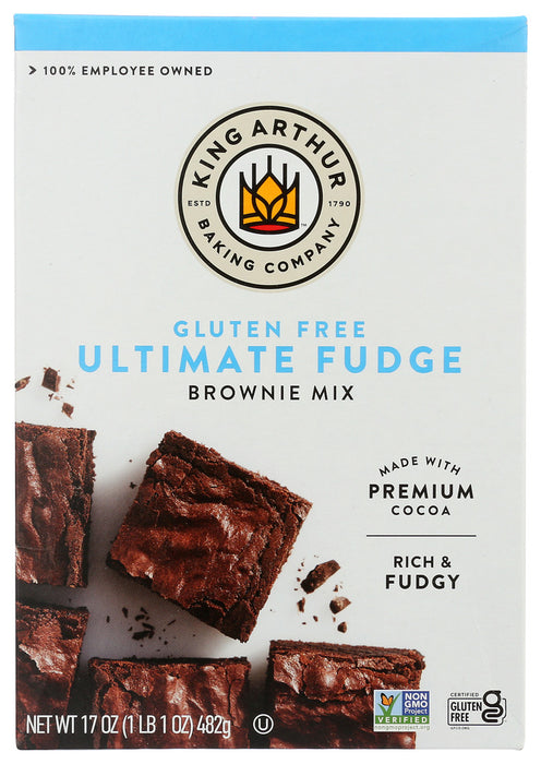 KING ARTHUR FLOUR: Gluten Free Brownie Mix, 17 oz