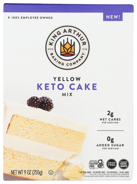 KING ARTHUR: Yellow Keto Cake Mix, 9 oz