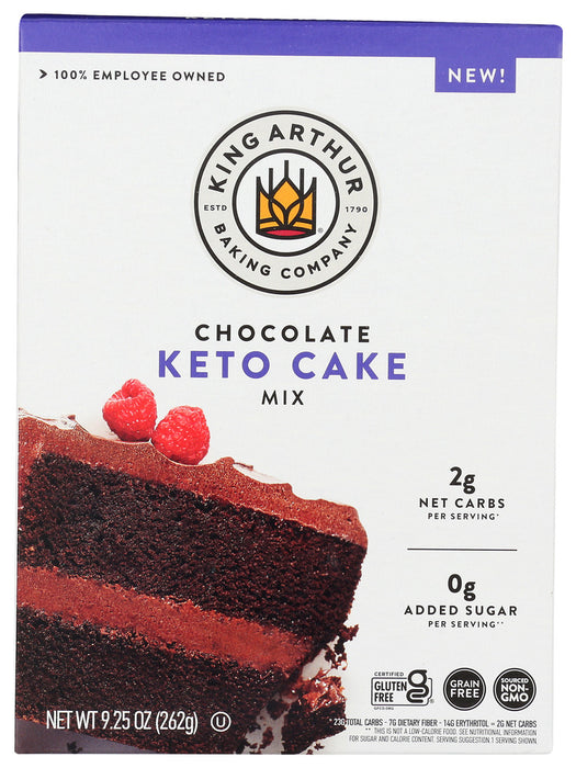 KING ARTHUR: Chocolate Keto Cake Mix, 9.25 oz