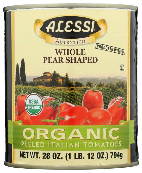 ALESSI: Organic Peeled Tomatoes, 28 oz