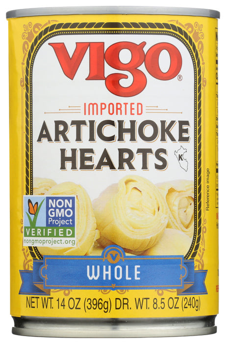 VIGO: Whole Imported Artichoke Hearts, 14 oz