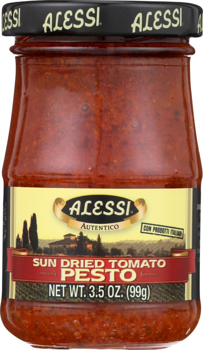 Our pesto is most often served over pasta (spaghetti, linguine or gnocchi), but can also be used as a spread on focaccia or pizza, used in sandwiches or in dips, spread over thickly sliced tomatoes or grilled vegetables.