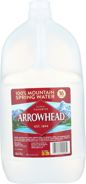 ARROWHEAD WATER: Spring Water, 1 ga