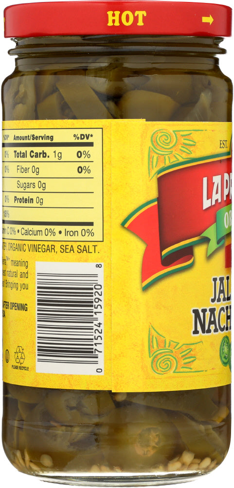 LA PREFERIDA: Organic Jalapeno Nacho Slices Hot, 11.5 oz