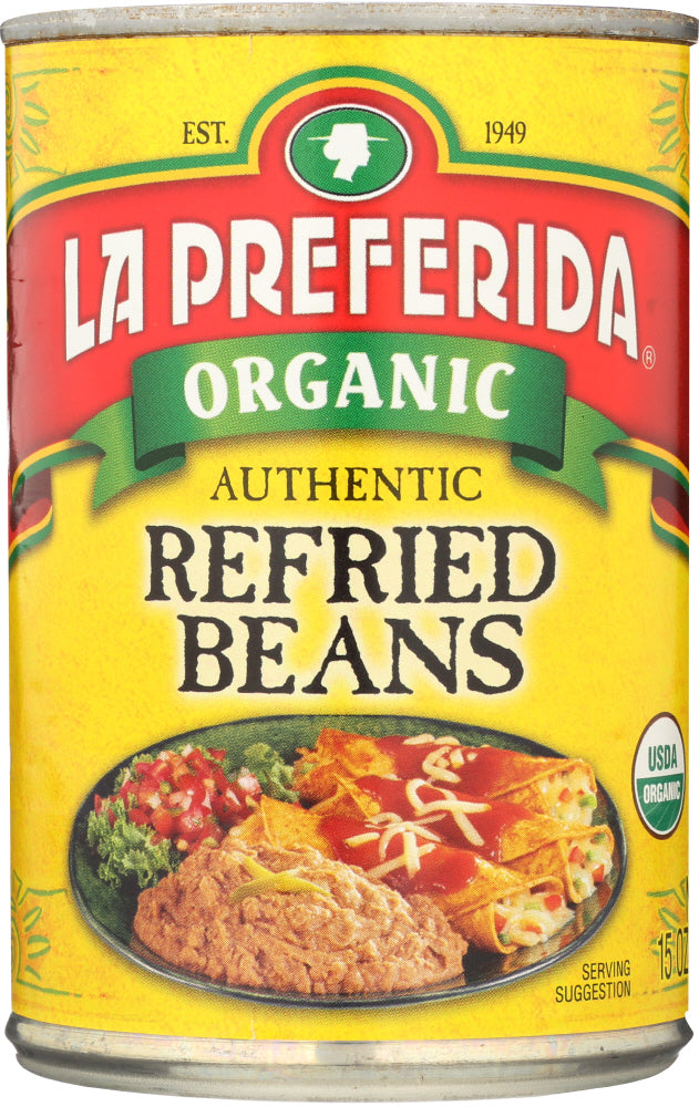 Steppin' up your healthy eating? Grab a can of our Vegetarian Refried Beans or Organic varieties.