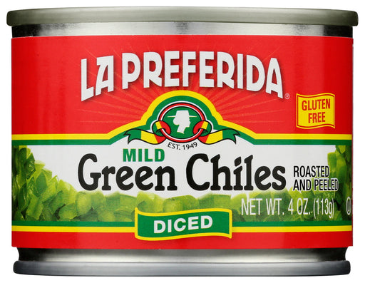 La Preferida Diced Green Chiles Mild, 4 Oz