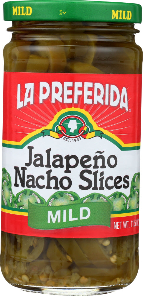 LA PREFERIDA: Pepper Jlpno Nacho Mild, 11.5 oz