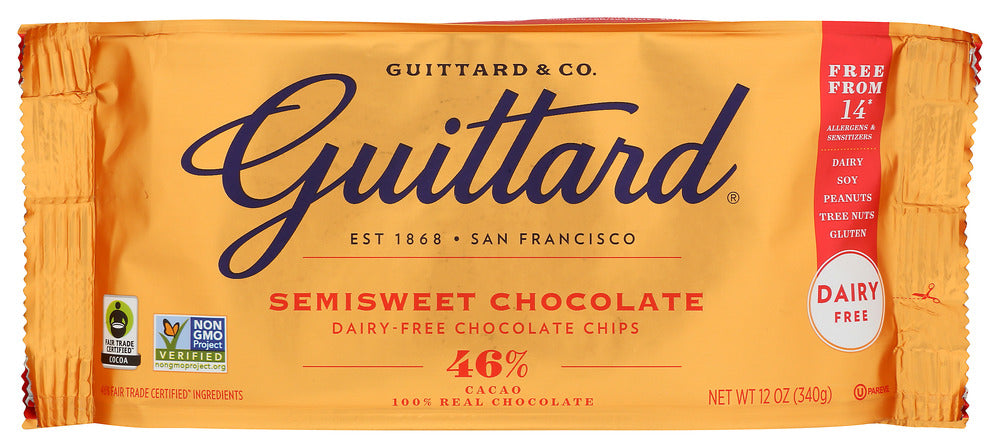 GUITTARD: Real Semi Sweet Chocolate Chips, 12 oz