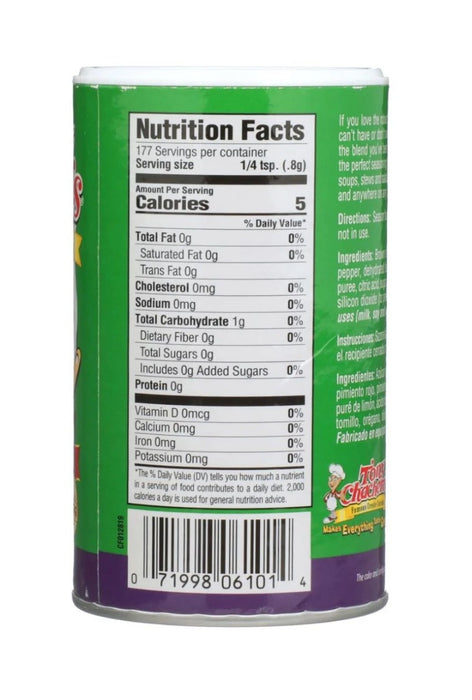 TONY CHACHERE'S: Creole No Salt Seasoning Blend, 5 oz