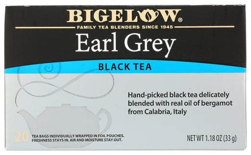 
Each ingredient has been carefully selected by the Bigelow family to deliver an uncompromised quality tea experience. That is why we only use 100% pure bergamot oil from Calabria, Italy and blend it with hand-picked black tea grown high up in the mountains.
