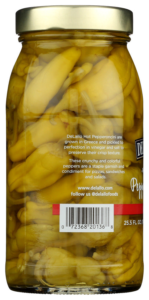 DELALLO: Hot Pepperoncini Super Select, 25.5 oz - No Brand For Less 