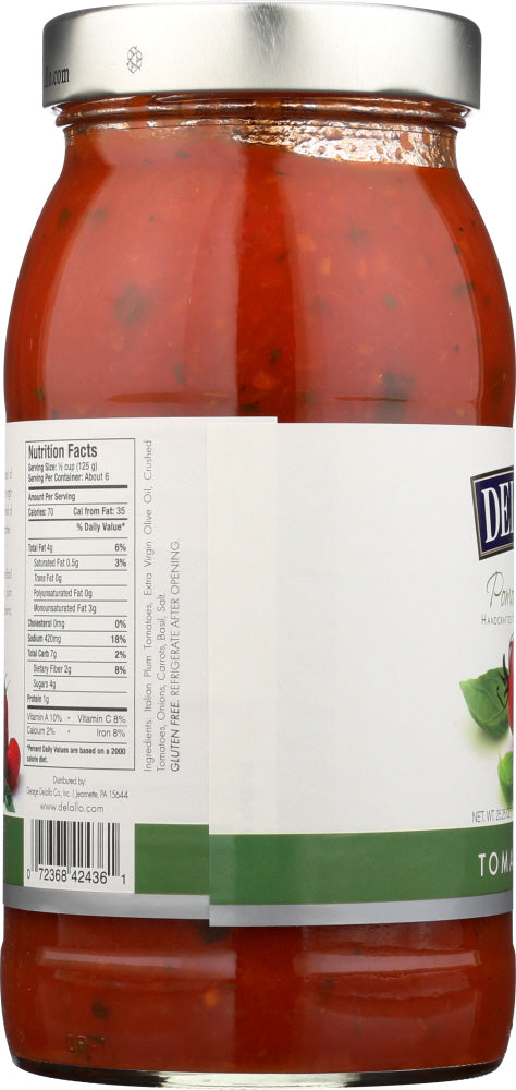 DELALLO: Sauce Tomato Basil Pomodoro Fresco, 25.25 - No Brand For Less