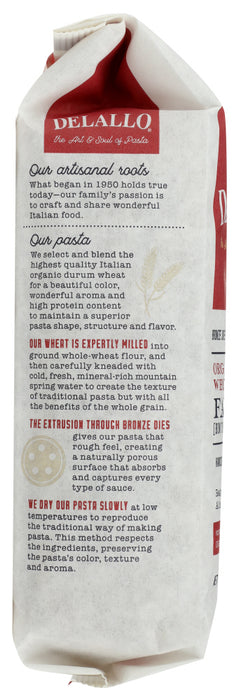 DELALLO: Whole Wheat Farfalle Pasta, 16 oz
