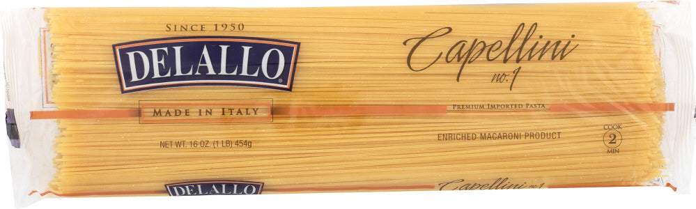 DELALLO: Capallini Pasta Bag, 16 oz