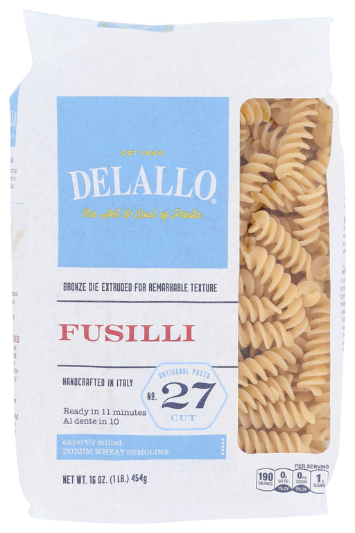 DELALLO: Fusilli Pasta Bag, 16 oz - No Brand For Less 