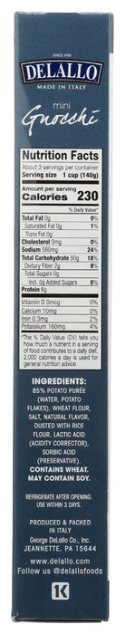 DELALLO: Gnocchi Mini Potato, 16 oz