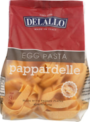 Gloriously golden and made with only the finest durum wheat and farm-fresh eggs, DeLallo Egg Pasta is ready to bring every sauce to life. From hearty meat ragù to rich and creamy Alfredo, this authentic Italian pasta is flavorful enough to stand up to even the richest sauces. Egg Pasta is extruded through bronze dies for an artisanal sauce-hugging texture, then swirled into portion-sized nests for cooking convenience. For a simple preparation, try Egg Pasta with butter and Parmigiano-Reggiano.