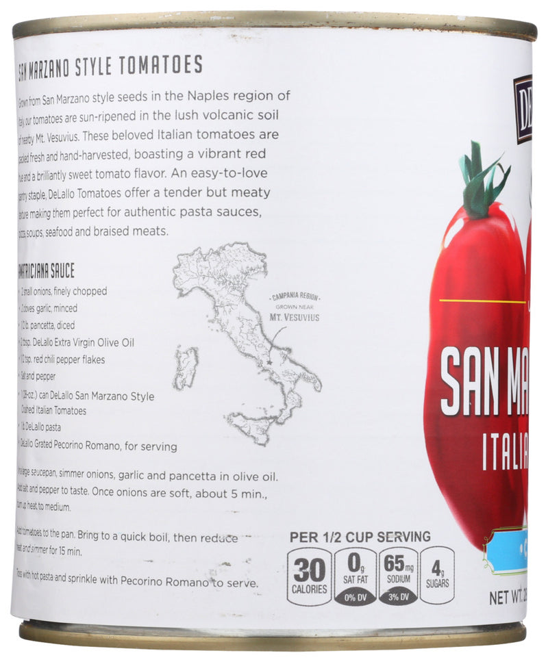 DELALLO: San Marzano Style Crushed Tomatoes, 28 oz