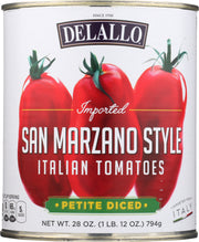 DELALLO: San Marzano Style Diced Tomatoes, 28 oz