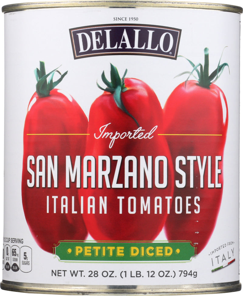 DELALLO: San Marzano Style Diced Tomatoes, 28 oz