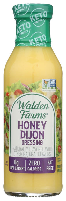 The perfect touch of the world's finest aged vinegars, fresh ground herbs and spices, triple filtered water and natural flavors makes Walden Farms Honey Dijon dressing incredibly delicious and perfect when trying to eat right.
