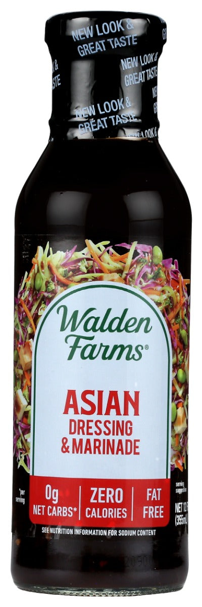 Tamari sauce, garlic and ginger. Walden Farms Asian Dressing &amp; Marinade makes meals go from simple to extraordinary. Tastes the same as the regular stuff but contains zero sugars or hidden calories.
So tasty on Asian tapas, salads and more!