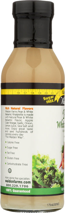 WALDEN FARMS: Pear & White Balsamic Vinaigrette Dressing, 12 oz