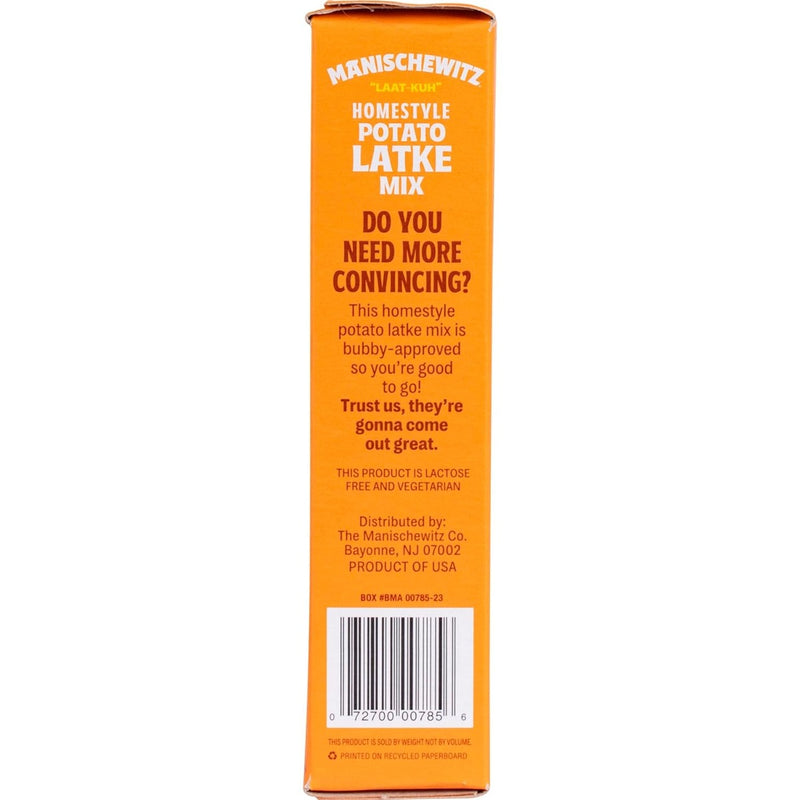 MANISCHEWITZ:  Homestyle Potato Latke Mix, 6 oz