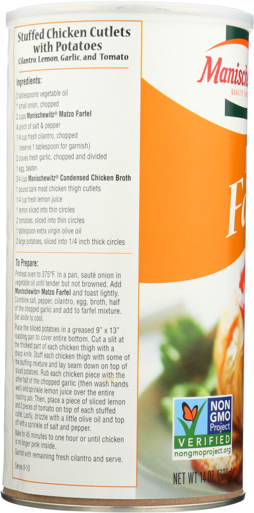 MANISCHEWITZ: Matzo Farfel Canister, 14 oz