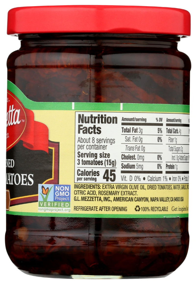 MEZZETTA: Sun-Ripened Dried Tomatoes in Olive Oil, 8 oz