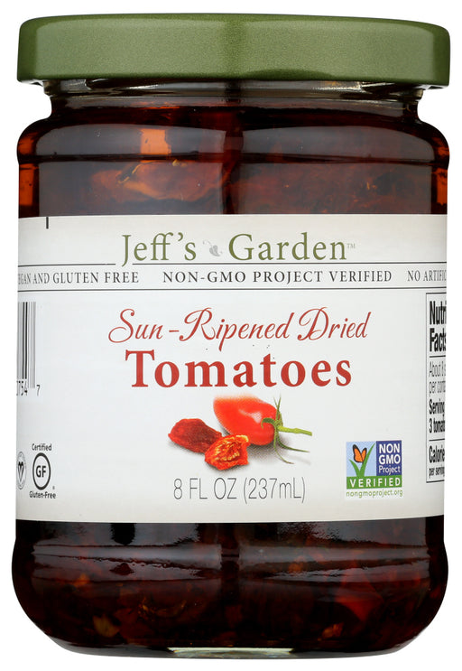Locally grown in California just miles from our plant our sun-ripened dried tomatoes are slightly darker in color than others because we don't add sulfites. Marinated in olive oil and spices these tomatoes add deep, rich flavor to any dish.