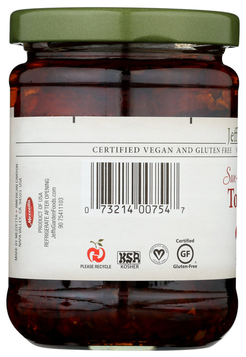 JEFFS NATURALS: Sun Ripened Dried Tomatoes, 8 oz