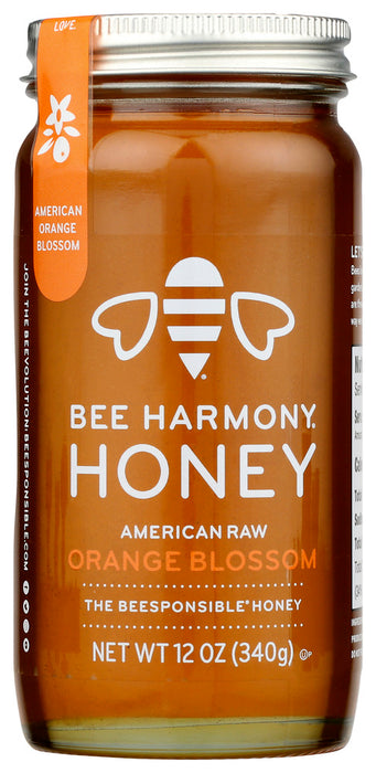 BEE HARMONY: Honey Orange Blossom Amer, 12 oz