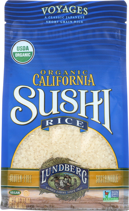 LUNDBERG: Organic California Sushi Rice, 2 lb