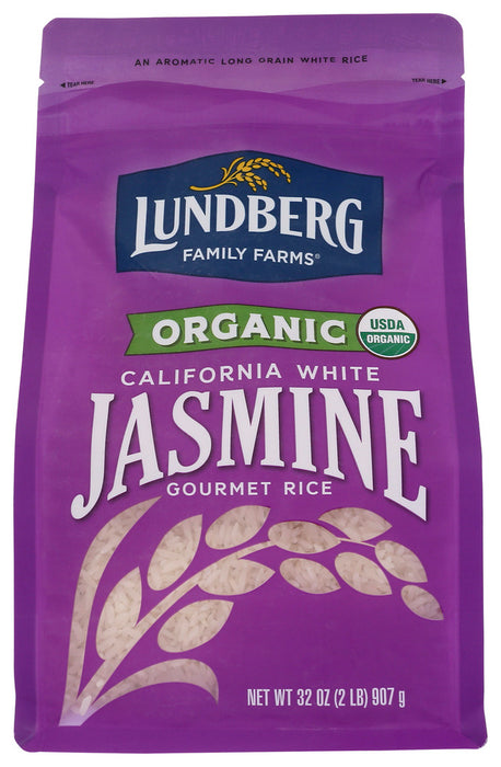 LUNDBERG: Organic White Jasmine Rice, 2 lb