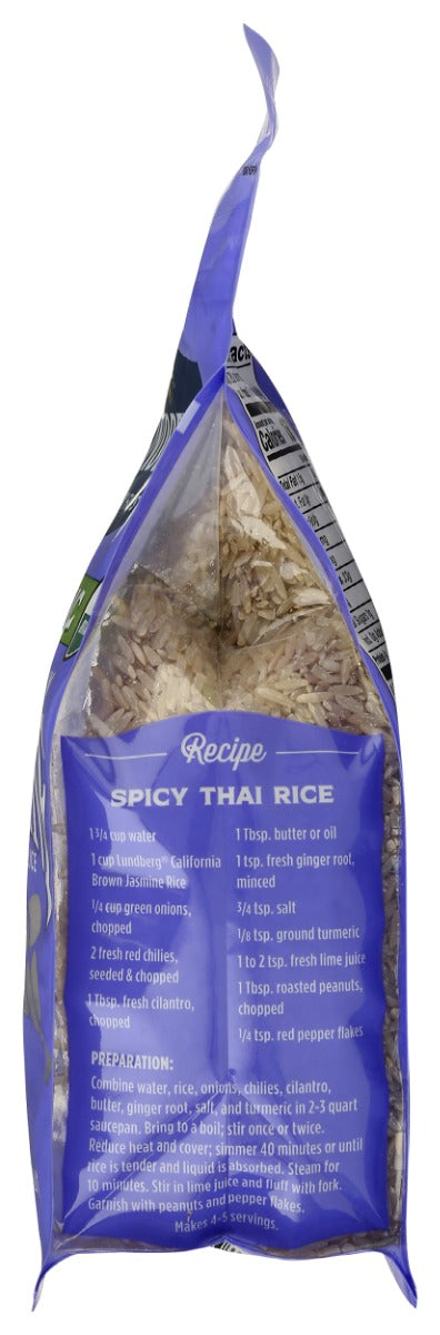LUNDBERG: Organic California Brown Jasmine Rice, 2 lb